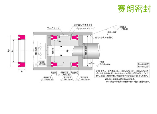 NOK-UPH型活塞/活塞桿密封_NOK密封件