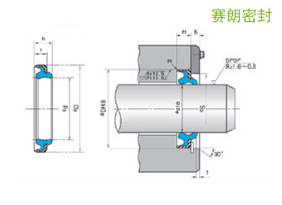 NOK-DKB型防塵密封件_鐵殼防塵圈